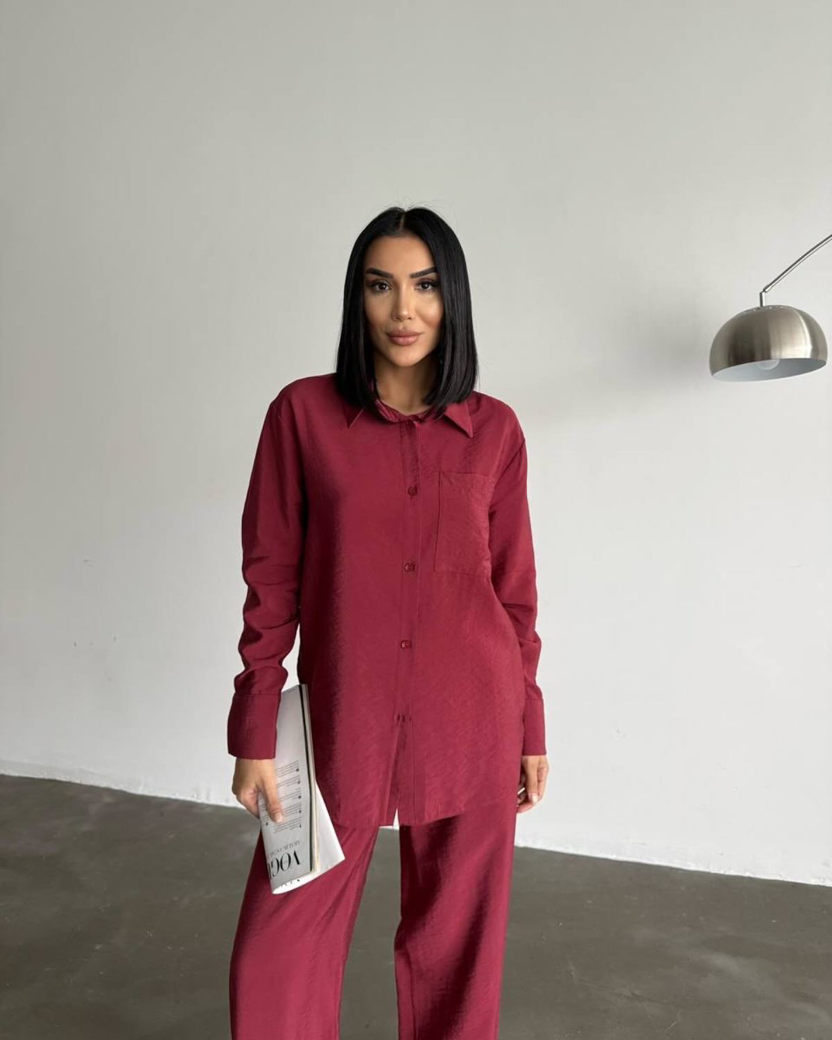 Damen Seidenbluse Langarm Elegantes Design