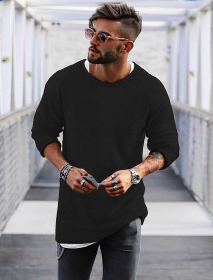 Herren Pullover Lässig Strick Design