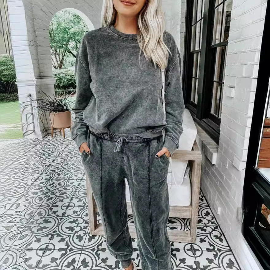 Damen Sportanzug Set Weich Fleece Komfort - IdealeKleiden