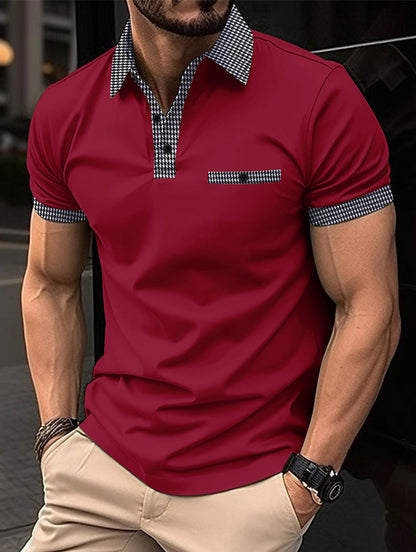 Herren Polo-Shirt Klassisch Weiß