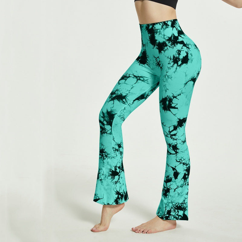 Damen Yoga Hosen Batik Muster Elegant