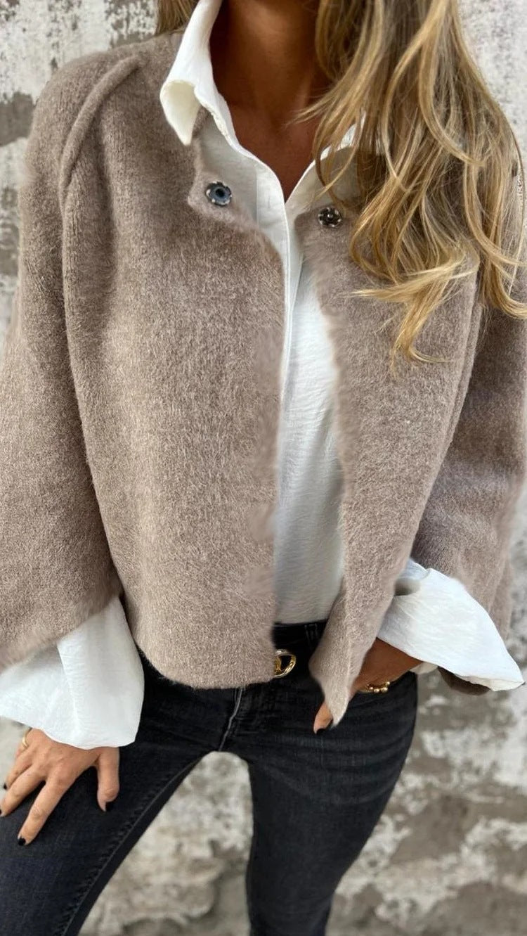 Kurze Cashmere Damenjacke Luxus Qualität