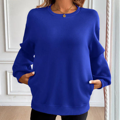 Nora - Bequemes Sweatshirt Mit Vordertaschen