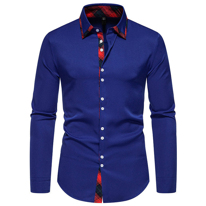 Herren Hemd Elegantes Karomuster Modernes Design
