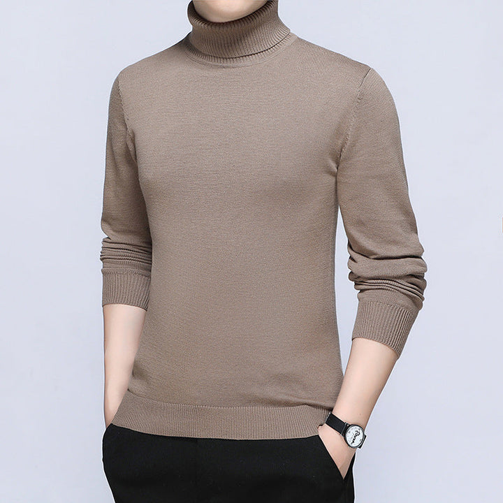 Herren Rollkragenpullover Soft Baumwolle Bequem