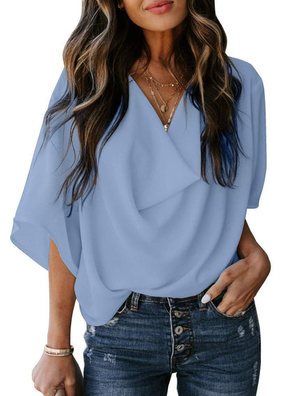 Damen Bluse Elegant Lässig Schnitt Trendy Kleidung