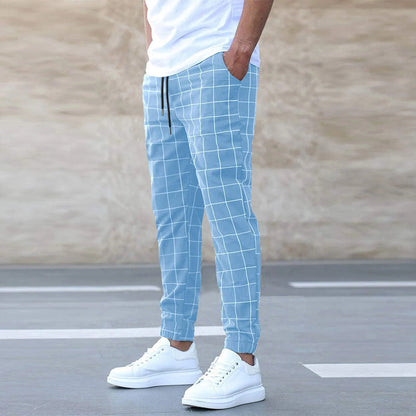 Karierte Freizeithose Modern Sportlich