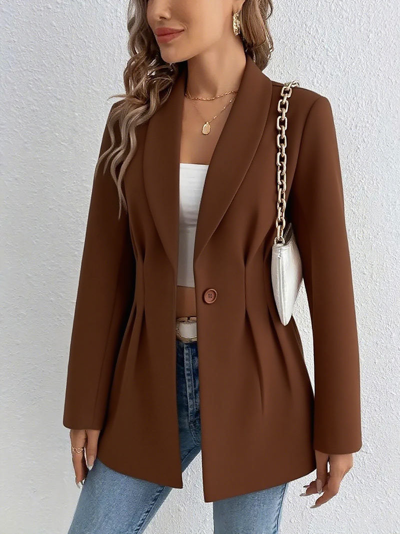 Damen Blazerjacke Elegant mit Tailleneinsatz