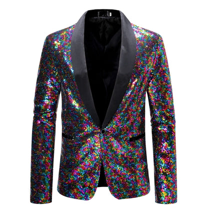 Glamouröser Pailletten Blazer Damen Abendjacke