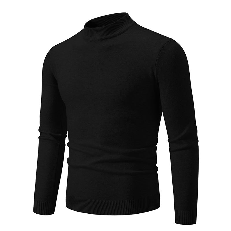 Herren Rollkragenpullover Modern Fein Strick