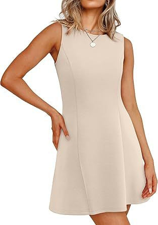 Damen Sommerkleid A-Linie Elegant Kurz
