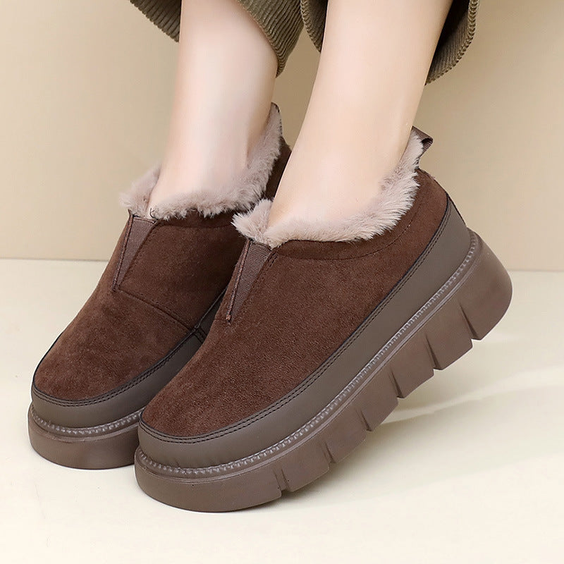 Damen Winter-Slipper Weich Plüsch Rutschfest - IdealeKleiden