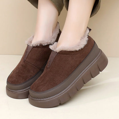 Damen Winter-Slipper Weich Plüsch Rutschfest - IdealeKleiden