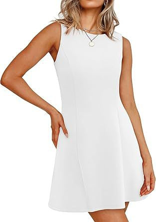 Damen Sommerkleid A-Linie Elegant Kurz
