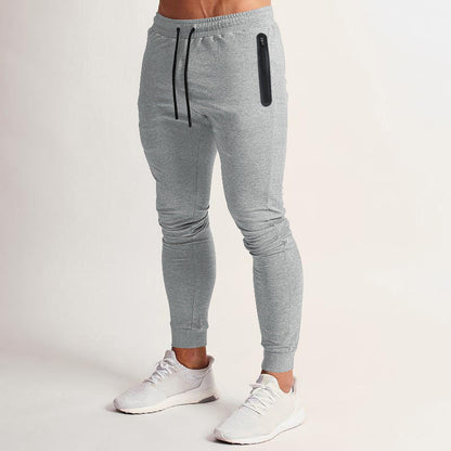 Herren Jogginghose Slim Fit Reißverschluss Taschen