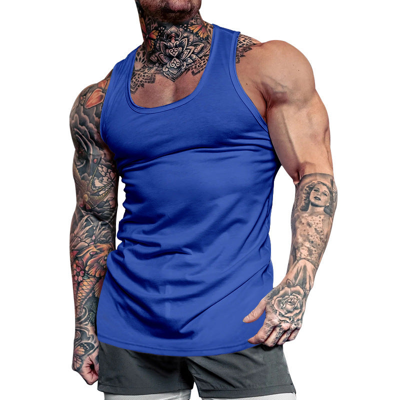 Herren Sport Tanktop Atmungsaktiv Leicht Baumwolle
