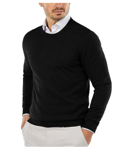 Herren Pullover Rundhals Elegantes Design Baumwolle
