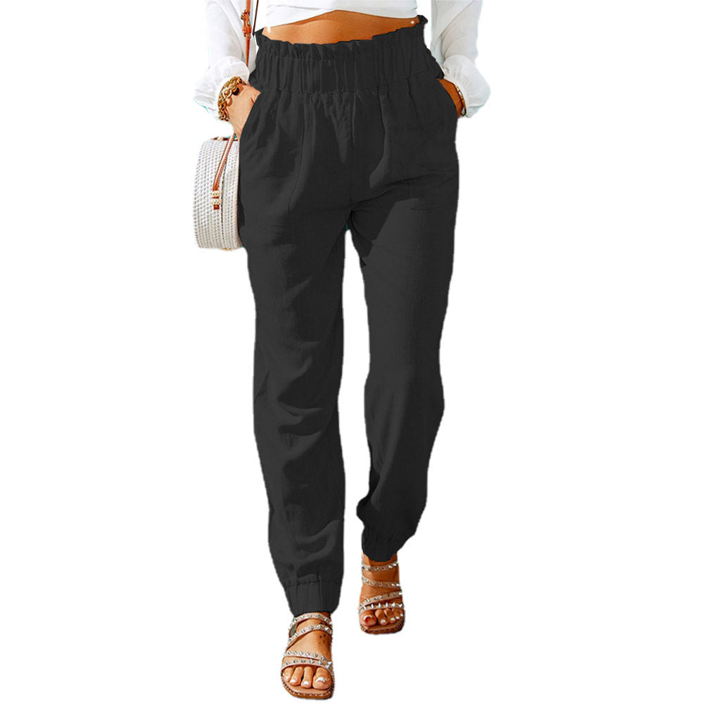 Damen Sommerhose Leicht Baumwolle Elastisch
