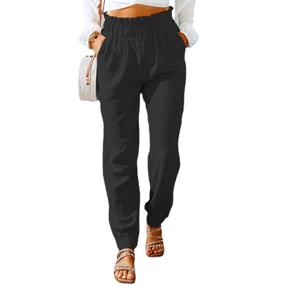 Damen Sommerhose Leicht Baumwolle Elastisch