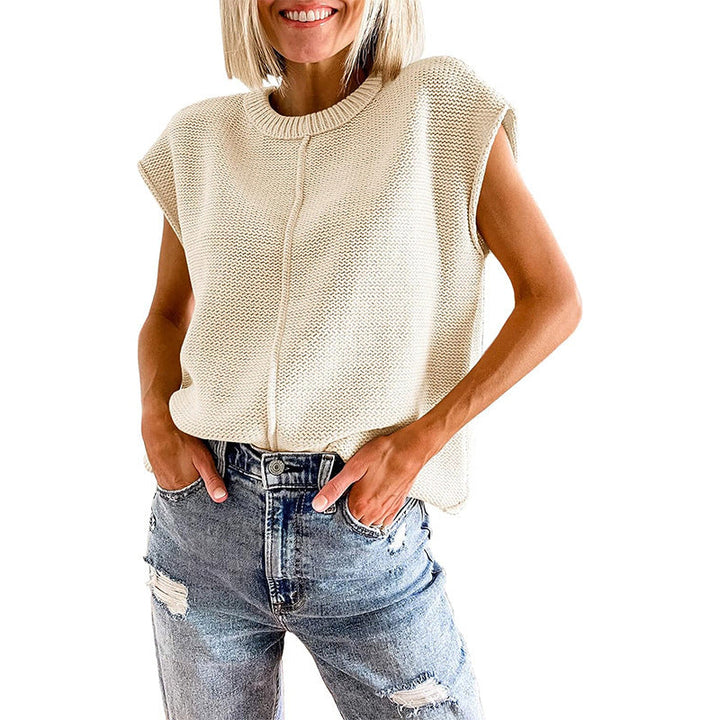 Damen Stricktop Elegant Oben
