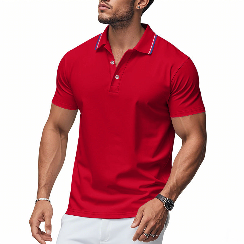Herren Poloshirt Modern Kragen Feuchtigkeitsregulierung