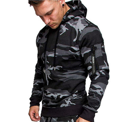 Herren Sport Hoodie Reißverschluss Praktisch