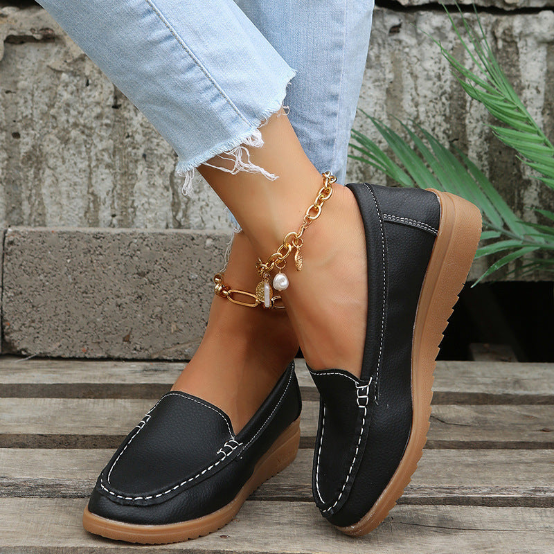 Damen Mokassins Elegantes Design Rutschfeste Sohle