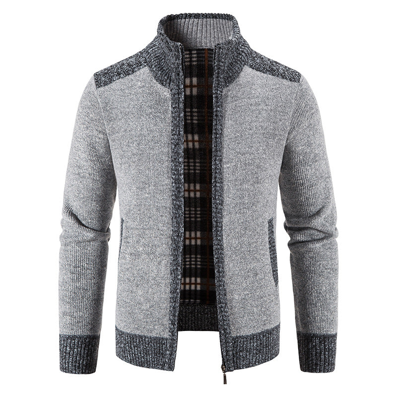 Herren Strickjacke Modern Reißverschluss Elegantes Design