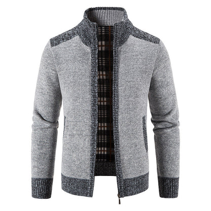 Herren Strickjacke Modern Reißverschluss Elegantes Design