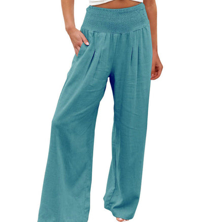 Damen Leichte Palazzo-Hosen Sommer Mode