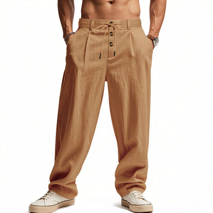 Herren Leinenhose Bequem atmungsaktiv