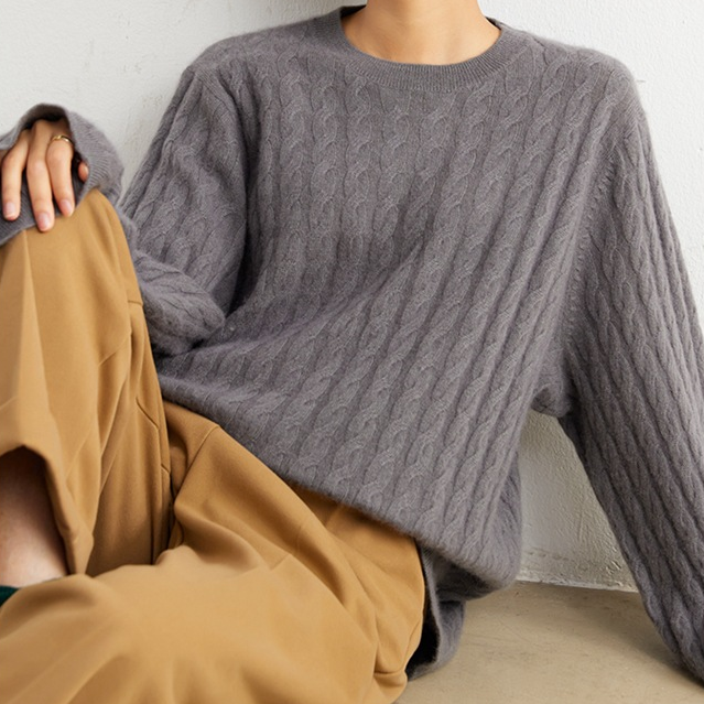 Luxus Pullover Cashmere Weich Gesamte