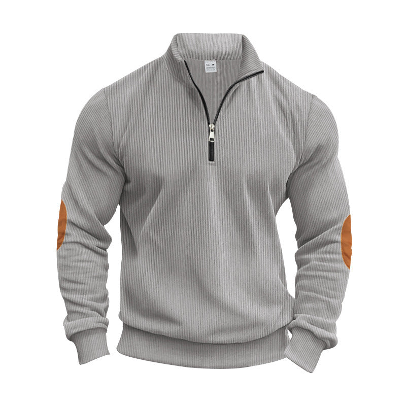 Herren Strickpullover Modern Reißverschluss Elegante Optik