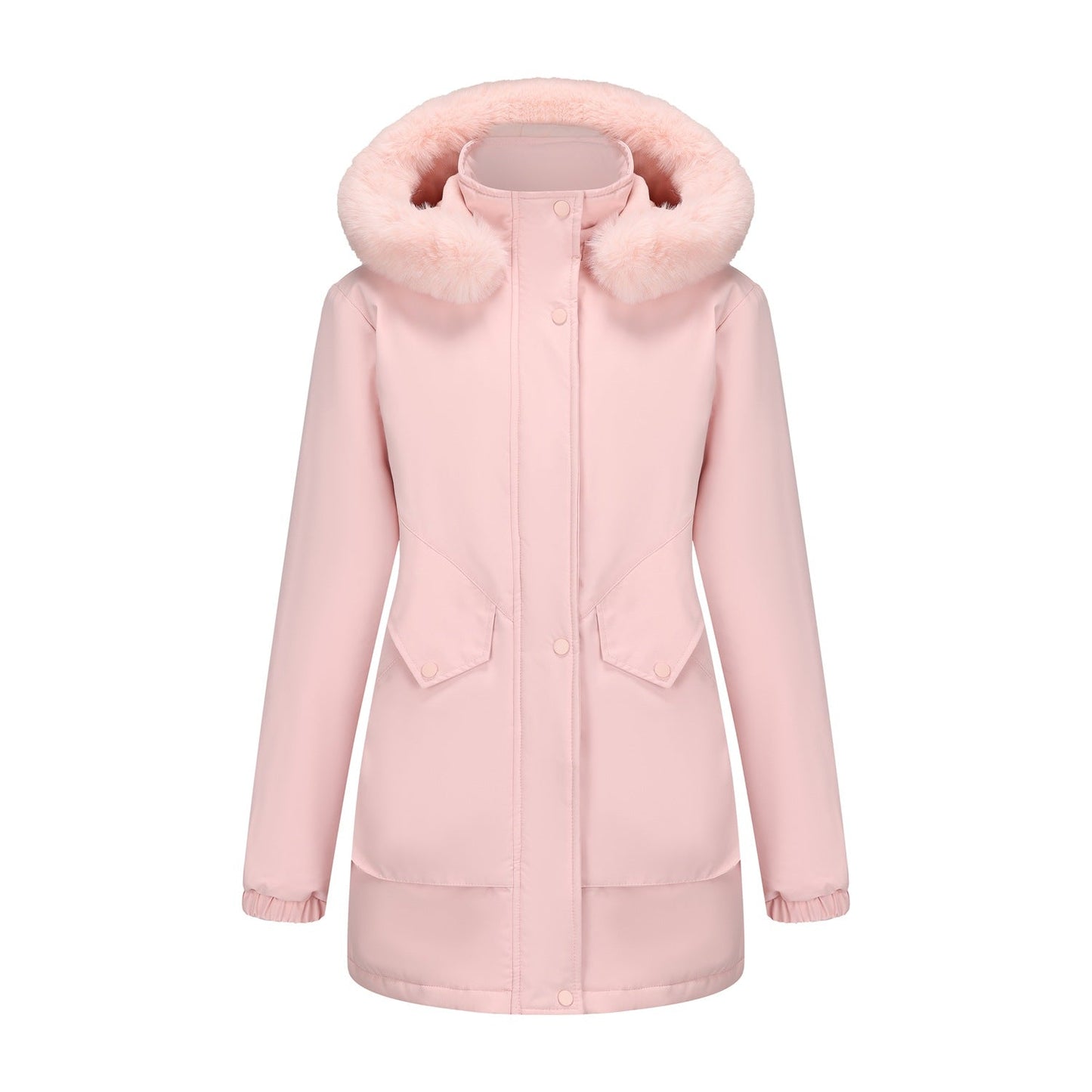 Damen Parka Jacke Wasserfest Kuschelkragen