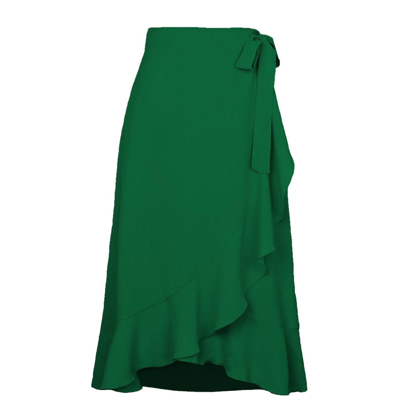 Damen Wickelrock Elegant Fließend Sommerkleid