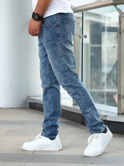 Jeans Herren Lässig Elegant Casual