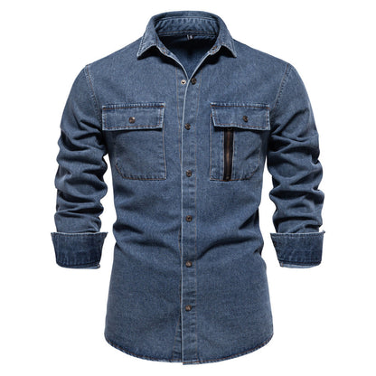 Herren Jeanshemd Modern Stil