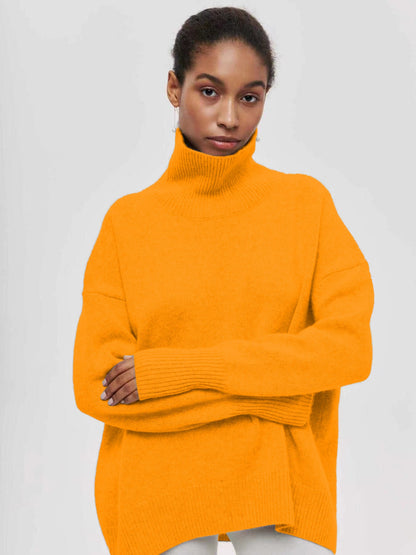 Damen Oversized Pullover Weich Struktur