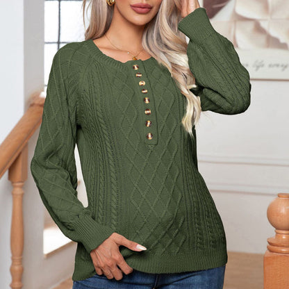 Weiche Pullover Damen Zopf Muster