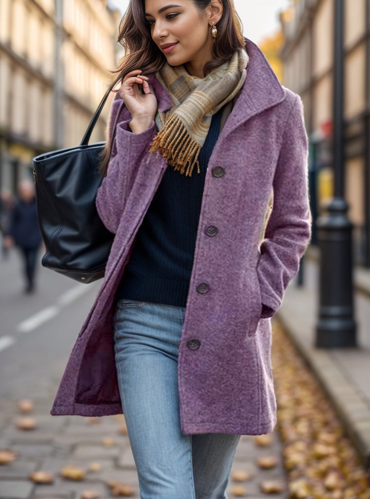 Damen Trendmantel Elegant Oversized