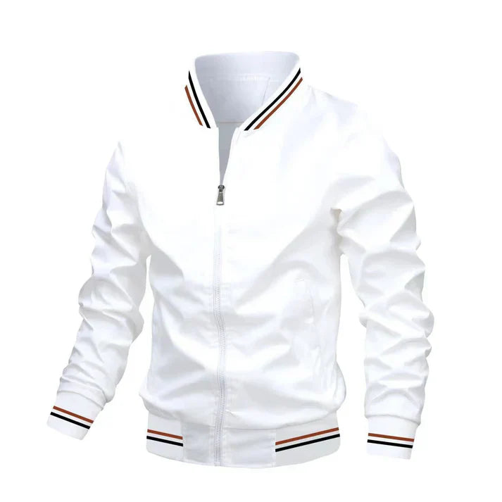 Moderner Slim-Fit Parka mit Stehkragen und Reißverschluss