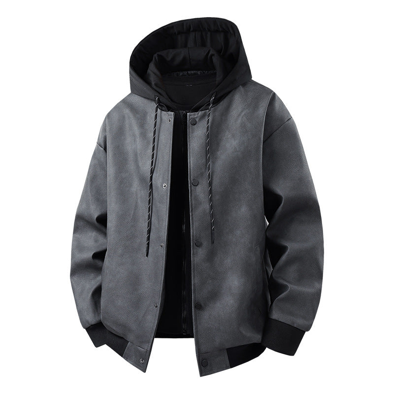Herren Übergangsjacke Modern Sportlich Kapuze