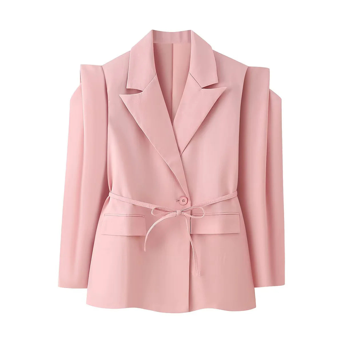 Damen Oversized BlazerJacke Elegant mit Gürtel