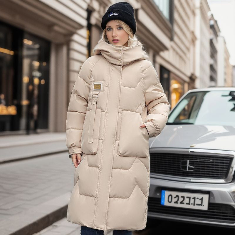 Wintermantel Damen Modern Abnehmbar Kapuze