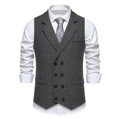 Herren Tweed Weste Elegantes Design