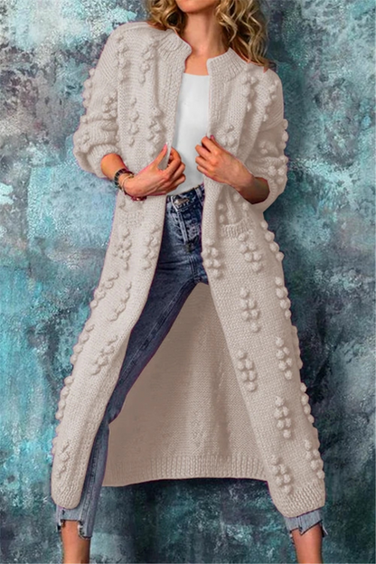 Lange Strickweste Damen Elegant