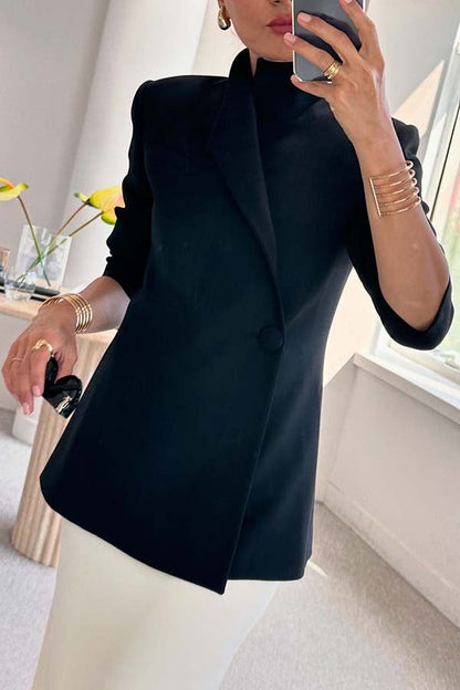 Stilvolle Damenjacke Langärmlig Elegante Oversized