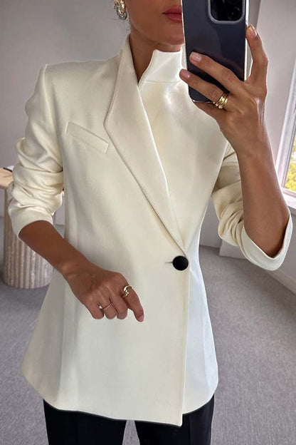 Stilvolle Damenjacke Langärmlig Elegante Oversized