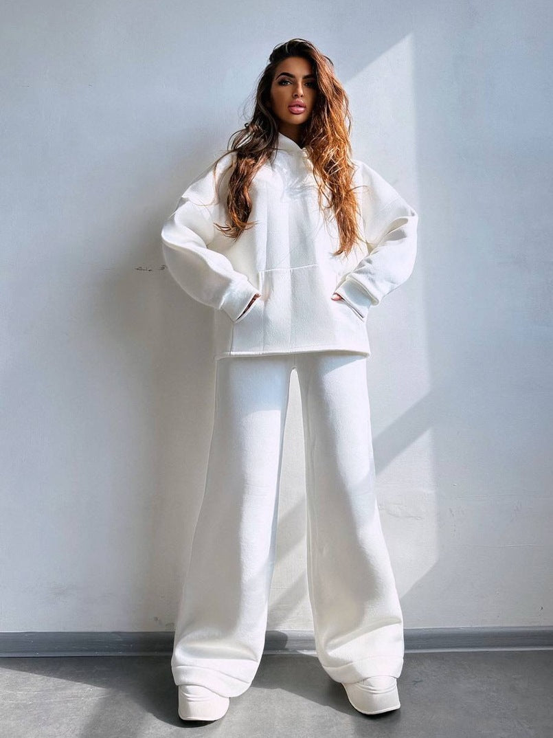 Damen Hoodie Oversized &amp; Weite Jogginghose Set