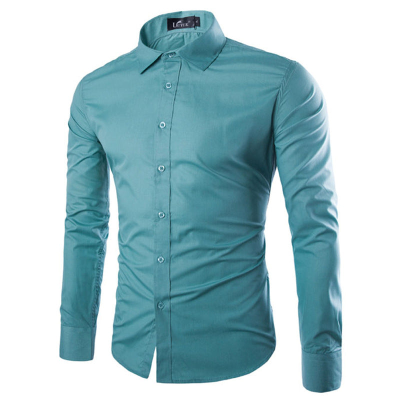 Herren Hemd Elegant Langarm Modern